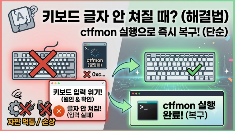 키보드 글자 안쳐질 때