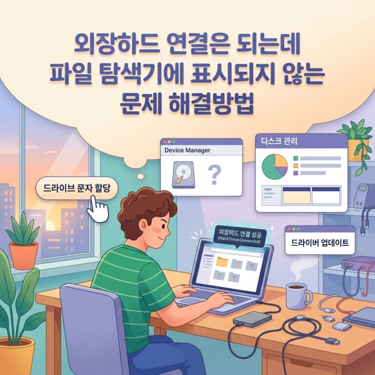 ai thumbnail illustration 외장하드 연결은 되는데 파일 탐색기에 표시되지 않는 문제 해결방법 1787756094