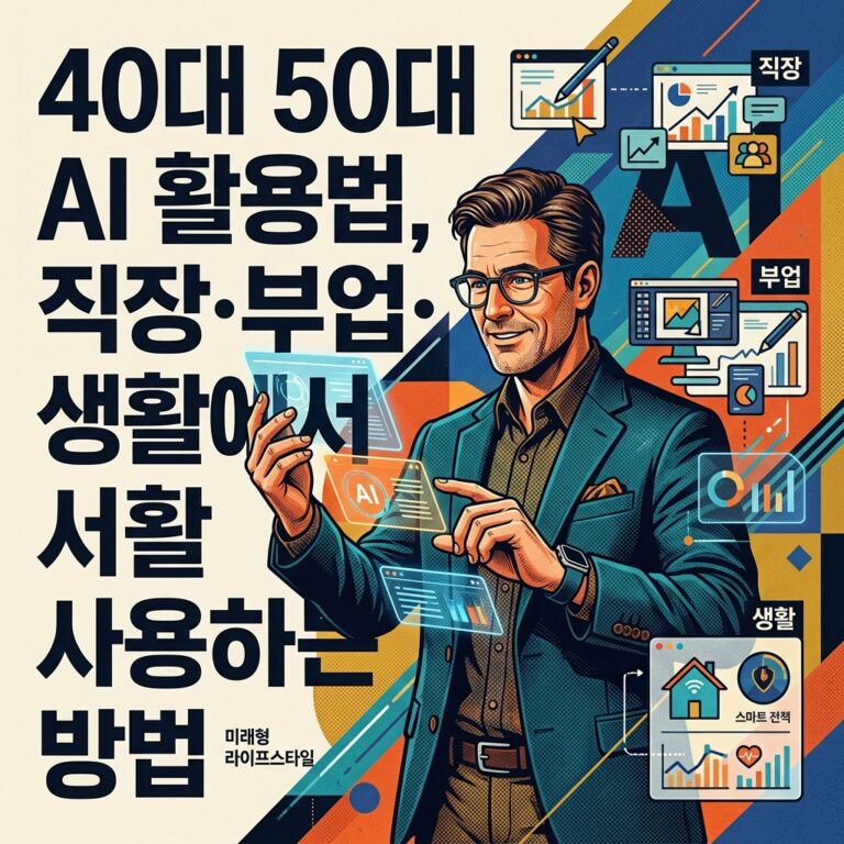 ai thumbnail poster 40대 50대 AI 활용법 직장·부업·생활에서 사용하는 방법 1787654416