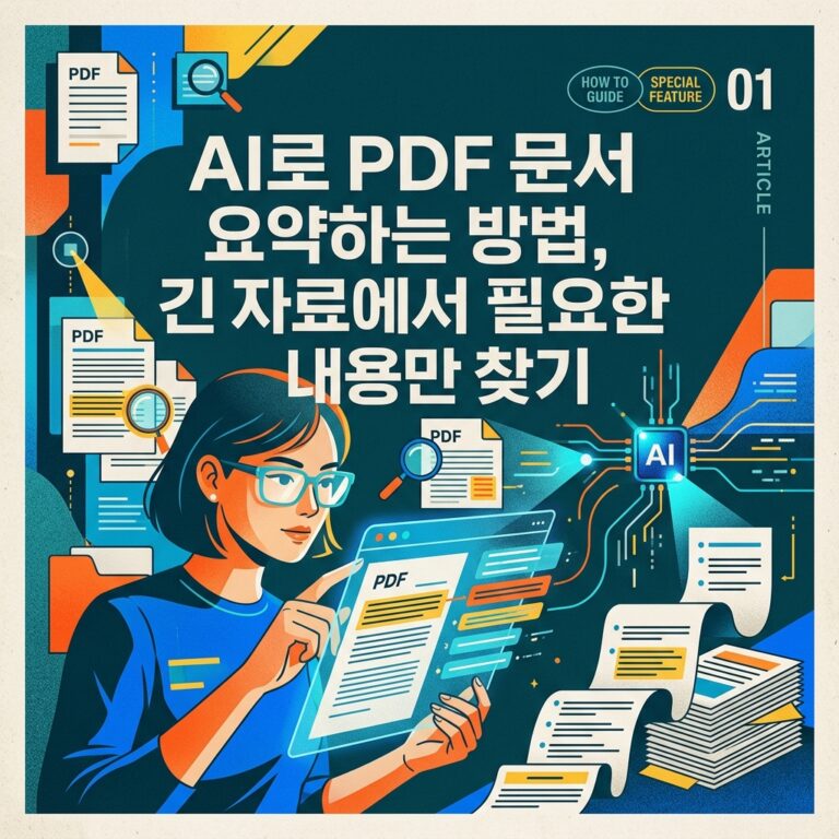 ai thumbnail poster AI로 PDF 문서 요약하는 방법 긴 자료에서 필요한 내용만 찾기 1789136479