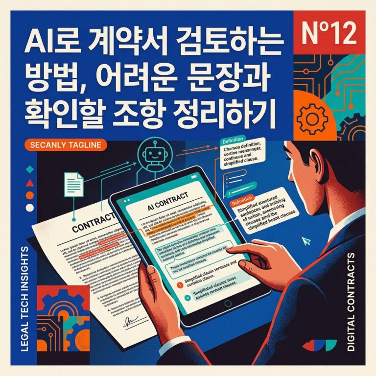ai thumbnail poster AI로 계약서 검토하는 방법 어려운 문장과 확인할 조항 정리하기 1789397261