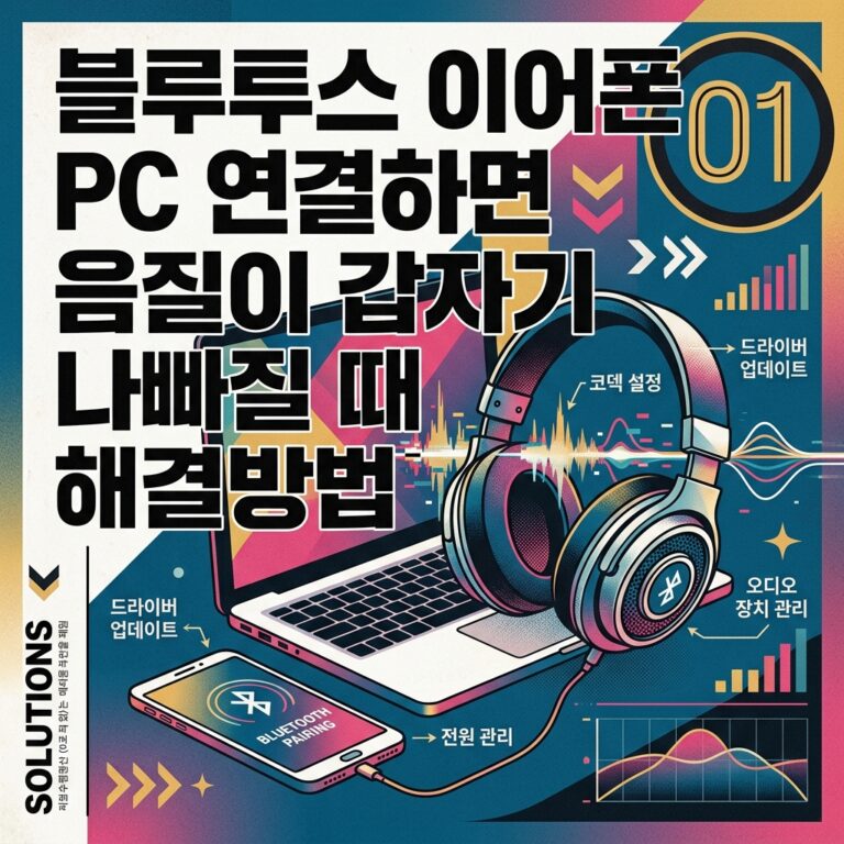 ai thumbnail poster 블루투스 이어폰 PC 연결하면 음질이 갑자기 나빠질 때 해결방법 1791352152